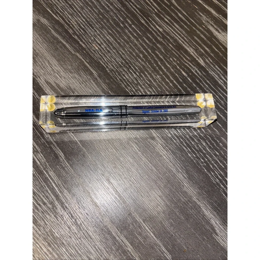 Pen in Lucite NRA-ILA Protection of Lawful Commerce Arms Act Signed 2005‎ PLCAA